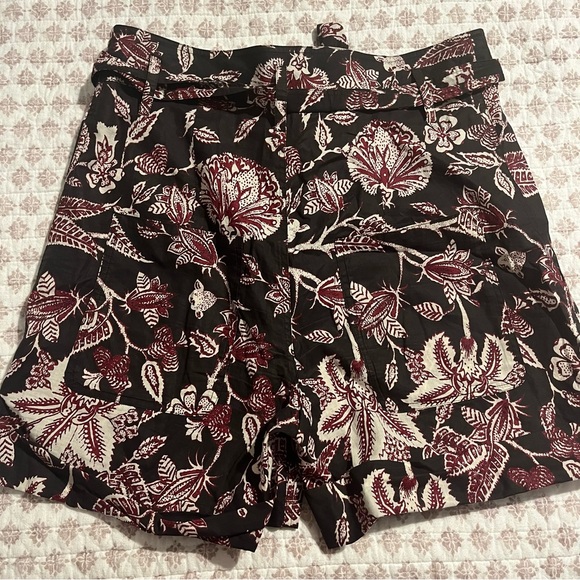 Isabel Marant | Floral Paperbag Cotton Shorts - Picture 3 of 8